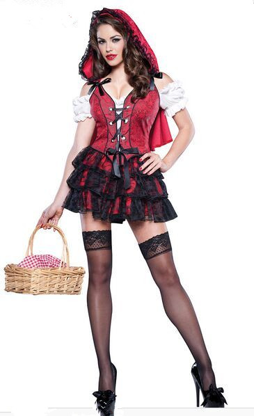 F66152 In Character Racy Little Red Riding Hood Adult Costume